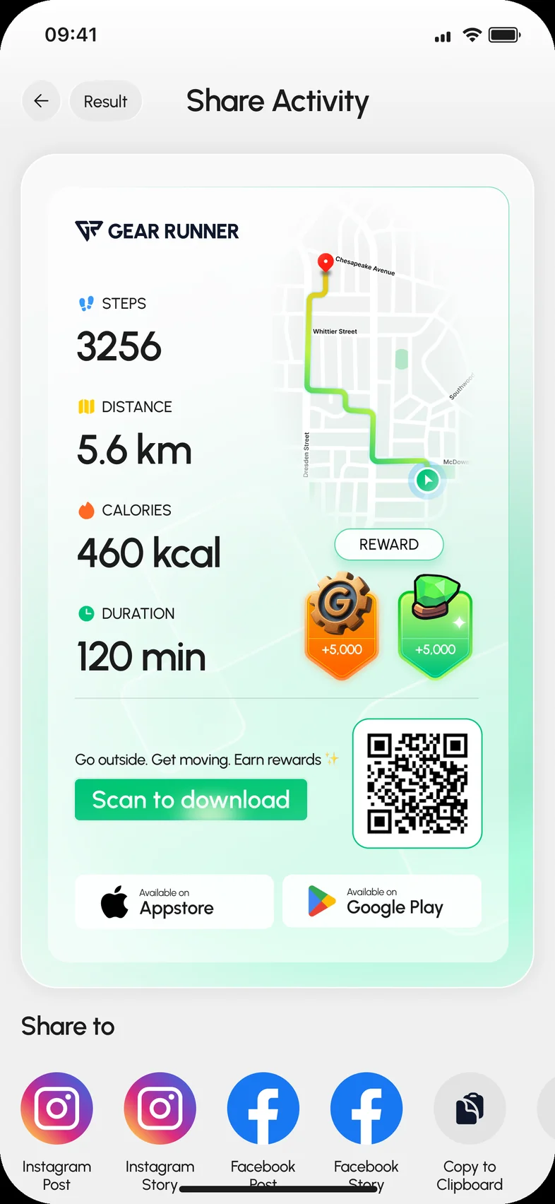 Gear Runner — Share