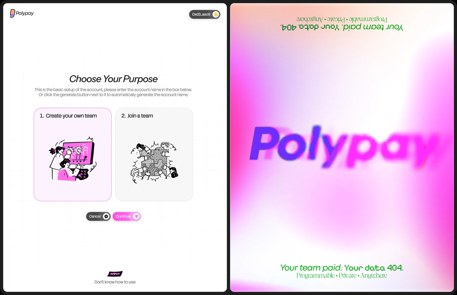 PolyPay — Onboarding