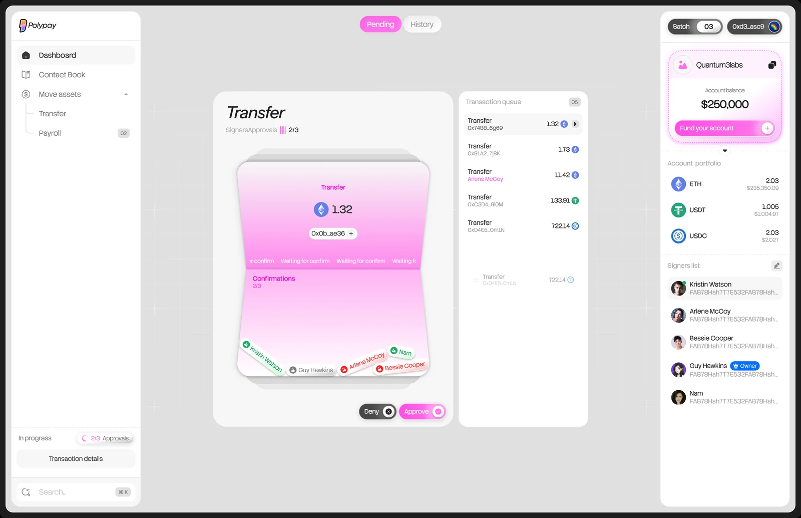 PolyPay — Transfer