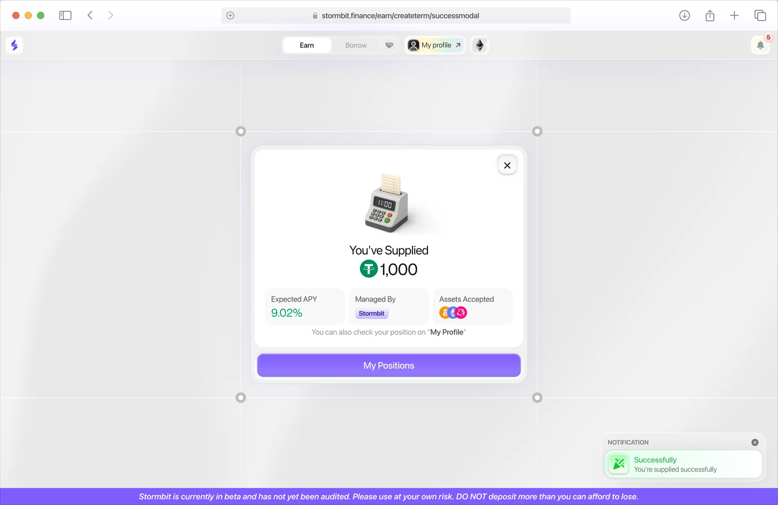 Stormbit — Earn